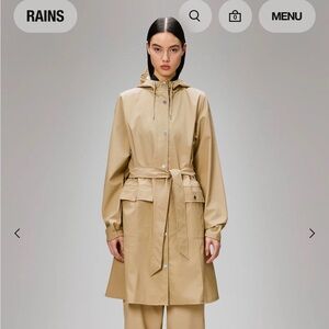 Rains Curve W Jacket, Sand (S/M)